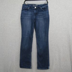 Wranglers Womens Blue Jeans Size 9/32 Mid Rise Denim Straight Legs Casual Preppy